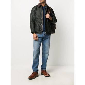 Barbour Corduroy Collar Cotton Jacket - Green