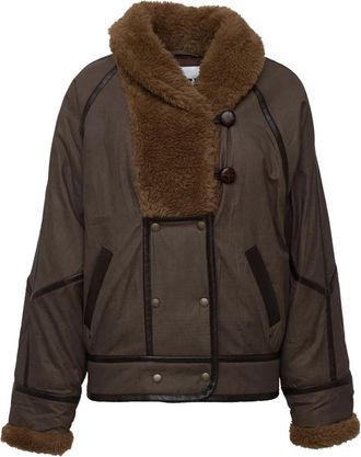Isabel Marant Olinka Jacket - Dames - Jassen - Bruin - XS - Katoen - Jassen