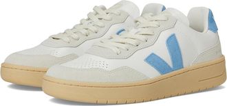 Veja V-90 Womens Shoes Extra White Aqua Natural : EU 42.5 (US Womens 11.5) M, Leather
