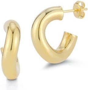 Glaze Jewelry Small Wave Hoop Earrings in Gold at Nordstrom Rack