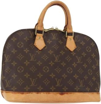 Louis Vuitton Pre-owned Canvas Handtas - Dames - Vintage Handtas - Bruin - ONE Size - Vintage
