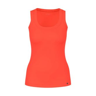 Marc Cain Basic Top - Dames - Tops - Rood - Maat: 3XL Katoen