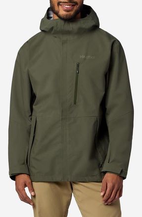 Marmot PreCip Eco Pro Waterproof Hooded Jacket in Nori at Nordstrom, Size Xx-Large