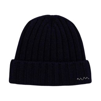 Visvim Gebreide muts - Heren - Accessoires - Blauw - Maat: ONE Size Kasjmier