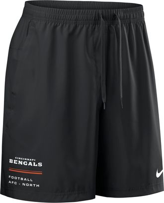 Nike Cincinnati Bengals Nike Mens NFL Woven Shorts in Black | 04PW00A9A-YSJ