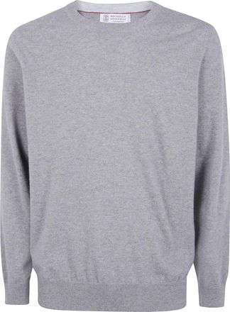 Brunello Cucinelli Truien & Vesten, Heren, Grijs, 2Xl, Cashmere Truien