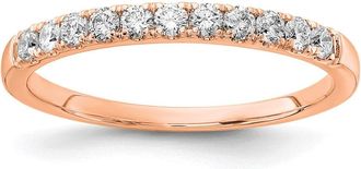 Diamond2Deal 14k Gold Lab Grown Diamond Wedding Band Ring 0.33Ct Clarity- VS Color- G-H