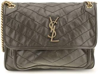 Saint Laurent Niki Shoulder Bag Gray