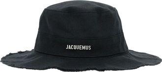 Jacquemus The Artichaut Bucket Hat - Dames - Hoeden - Zwart - 58 CM - Katoen - Accessoires