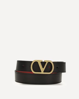 Valentino Garavani Cintura reversibile VLogo Signature Woman 85