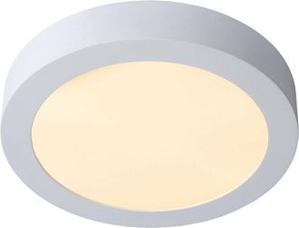 Lucide Lucide - brice-led - Flush Ceiling Light Bathroom - Ø24cm - led Dim. - 1x15W 3000K - IP44 - White