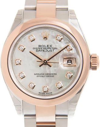 Rolex Lady Datejust Mother of Pearl Diamond Oyster Watch 279161MDO