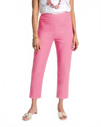 Frances Valentine Lucy Slim Leg Pants In Pink
