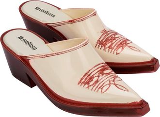 Melissa Texas Mule in Red/beige at Nordstrom, Size 5