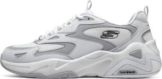 Skechers (WMNS) Skechers DLites Hyper Burst Sneaker Grey White 896259-WGY