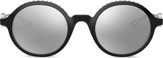 Giorgio Armani rhinestone-embellished sunglasses - women - Acetate - 47 - Black