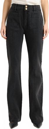 Cinq &agrave; Sept Dahlia Long Dorothea Jeans In Charbon
