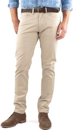 Tailor Vintage Straight Leg Stretch Cotton Twill Pants in Summer Khaki at Nordstrom Rack, Size 32