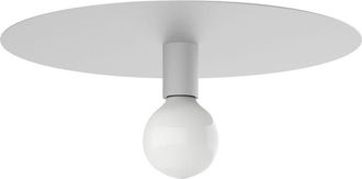 Lumicom Nina Plafoniera, 1X E27, max 42W, metallo, bianco opaco, D.40cm - Lumicom