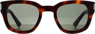 Saint Laurent Square Unisex Havana Grey SL 838 - Brown - One Size
