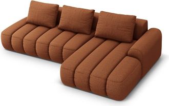 CXL by Christian Lacroix Sof&aacute; cama esquinero con ba&uacute;l 4 plazas tejido estructural ladrillo