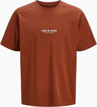 Jack & Jones Jack & Jones Mens Regular Fit Crew Neck Short Sleeve T-Shirt - Brown - Size: 36