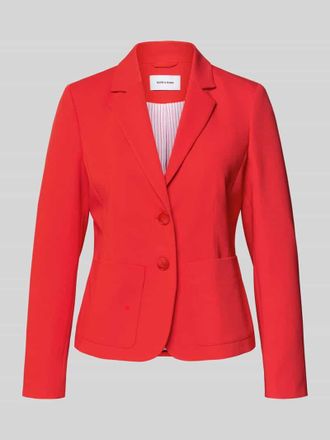More & More More & More Slim Fit Blazer mit Reverskragen in Rot, Gr&ouml;&szlig;e 34