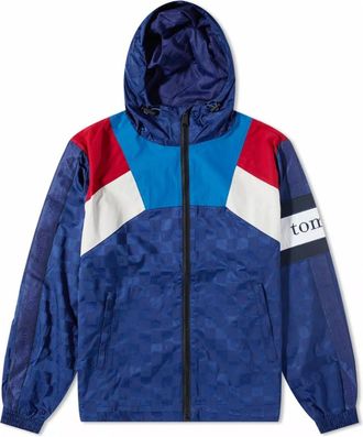 Tommy Hilfiger Geruite, kleurblokkende trainingsjas met capuchon