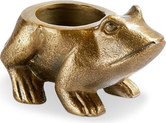 Tag Garden Frog Tealight Antique Brass Aluminum Spring in Gold at Nordstrom