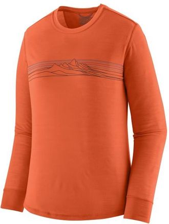 Patagonia L/S Cap Cool Merino Graphic Shirt Merinoshirt f&uuml;r Damen | rot