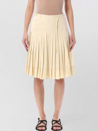 Low Classic midi skirt a line pleats wrap belt