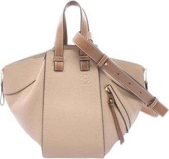 Loewe Pre-owned Handbag - Dames - Vintage Handtas - Beige - ONE Size - Leer - Vintage