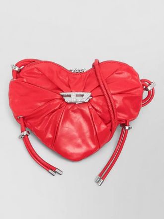 Diesel heart shape quilted leather shoulder bag