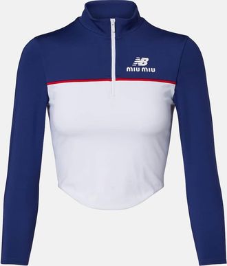 Miu Miu x New Balance jersey crop top