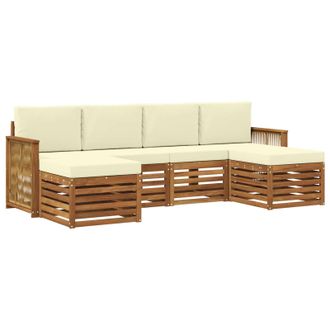 vidaXL Juegos De Sof&aacute;s Madera De Acacia S&oacute;lida Vidaxl