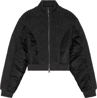 Diesel M-Odena bomber jacket - women - Wool - S - Black