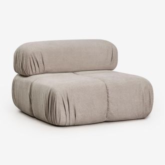 Sklum M&oacute;dulo Central Para Sof&aacute; Modular En Boucl&eacute; Envasado Al Vac&iacute;o Kendall Sklum