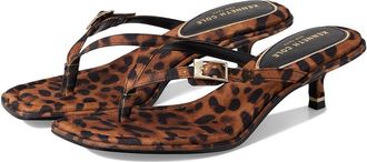 Kenneth Cole Gillie Womens Sandals Leopard Fabric : 6.5 M, Leather/Rubber