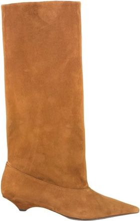 Vic Mati&eacute; K20 Kitty SSelene Tube Boot - Dames - Laarzen met Hak - Bruin - 38 EU - Leer - Schoenen