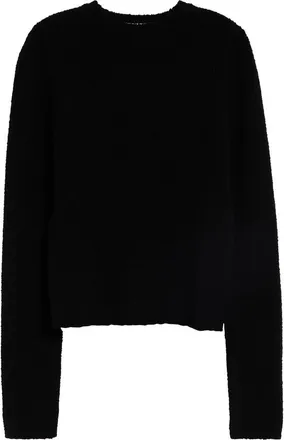Rier Wool Boucl&eacute; Roundneck Sweater in Black Boucle at Nordstrom, Size X-Large