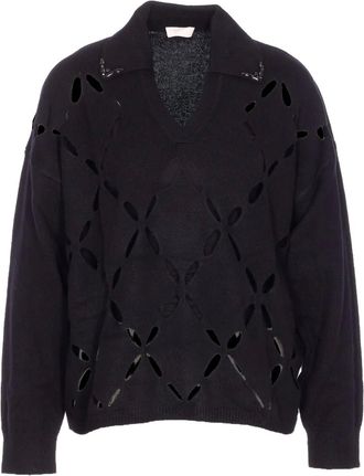 Liu Jo Maglione con scollo a V - Nero