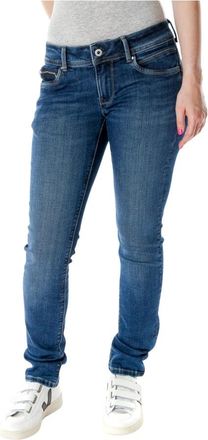 Pepe Jeans London New Brooke Slim Fit Jeans - Dames - Slim Fit Jeans - Blauw - W33 L30 - Katoen - Jeans