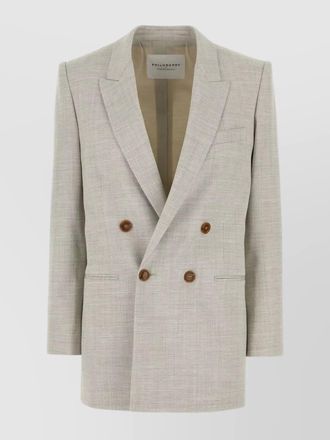 Alberta Ferretti wool blend double breasted blazer