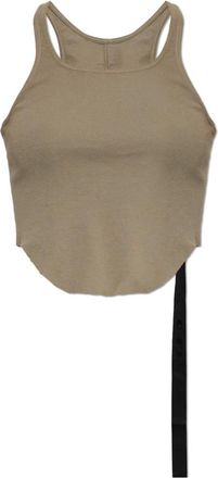 Rick Owens Mouwloze Top - Dames - Tops zonder mouwen - Groen - XS - Katoen - Tops