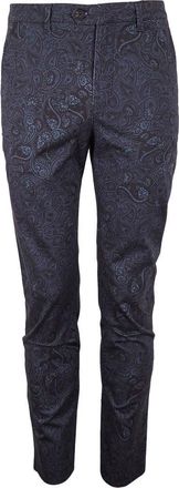 Lords of Harlech Jack Flat Front Stretch Sateen Pant in Montgat Paisley Black at Nordstrom, Size 33 X 34