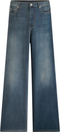 Dior REGULAR FIT JEANS IN BLUE STONEWASHED COTTON DENIM - Christian Dior - Woman