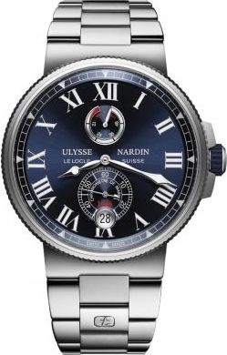 Ulysse Nardin Marine Chronometer Automatic Blue Dial Mens Watch 1183-122-7M/43