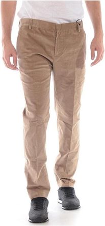 Daniele Alessandrini Jeans - Heren - Chinos - Bruin - L - Katoen - Broeken