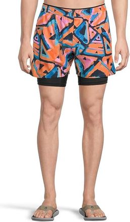 Chubbies The Exploding Nachos 5.5 (Ultimate Training Shorts) Mens Shorts Bright Pink : 2XL 5.5, Polyester/Spandex