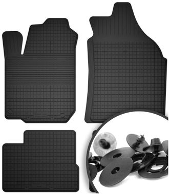 OEM Alfombrillas De Goma + Topes Para: Mitsubishi Colt V / Cjo Hatchback (1996-2003)